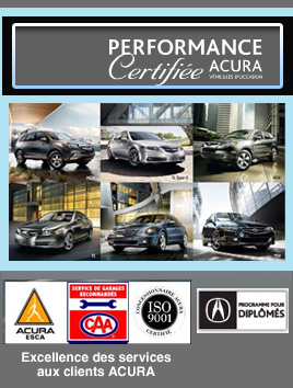 Acura certifié