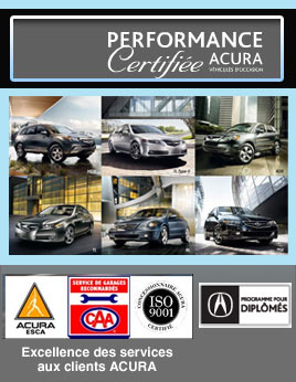 Performance Certifiée Acura
