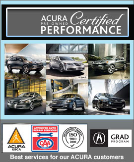 Acura certified performance Acura certified performance